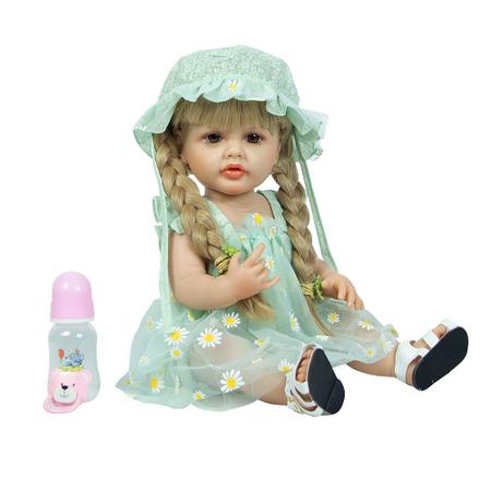 Bebê reborn de silicone luna - Bebê Reborn