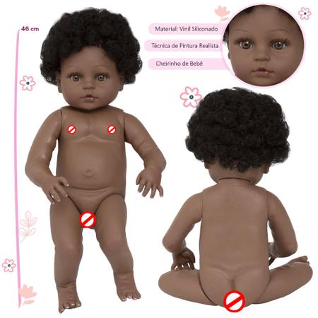 Bebê Reborn Cabelo Cacheado Menina – Outlet Mamães