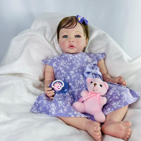 Bebê Reborn Menina Realista Boneca Com Enxoval - Mundo Azul e Rosa -  Bonecas - Magazine Luiza