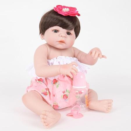 Bebê Reborn De Silicone Menina Original Npk Envio Hoje