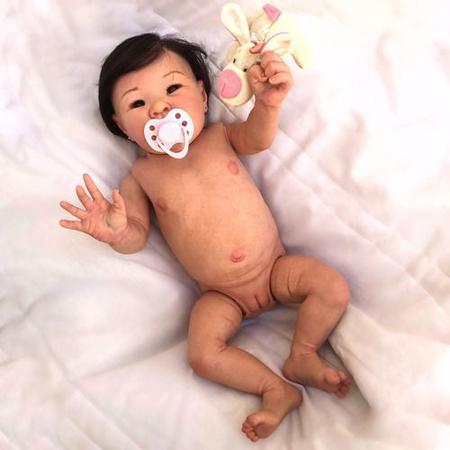 Bebê Reborn Menina Japonesa Silicone Realista Fofa !!!!