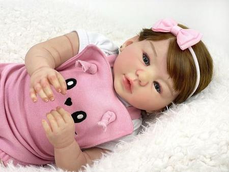 Boneca bebê Reborn Ana Julia 2 autentica com corpo inteiro - Baby Dolls -  Bonecas - Magazine Luiza