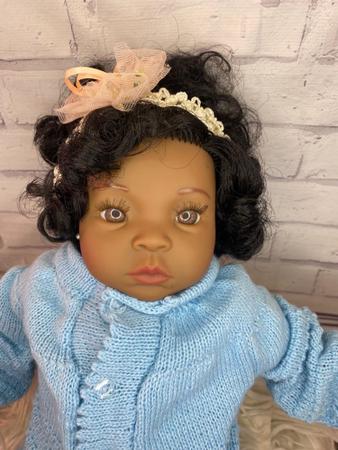 Imagem de Bebe Reborn menina Negra Enxoxal premium + 20 Acessorios Exatamente Igual a Foto AZ