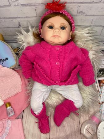 Bebe Reborn menina Original Articulada Realista + de 20 Acessorios