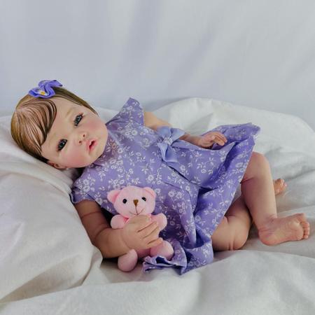 Bebe Reborn - Menina Princesa Greta - Lindo Enxoval