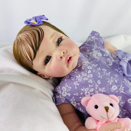 Bebe Reborn - Menina Princesa Greta - Lindo Enxoval