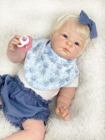 Bebê Reborn Menina Real Silicone, Toma Banho Pronta Entrega