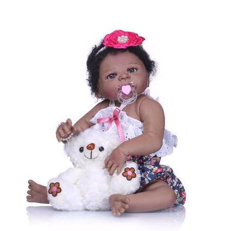 Boneca Reborn Bebe Reborn Menina 100% Silicone New Happy - Boneca Reborn -  Magazine Luiza