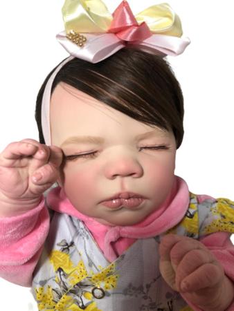 Bebê Reborn Recém Nascida - Realista Dormindo - Araluz Artesanatos -  Bonecas - Magazine Luiza