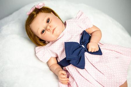 Bebê Reborn Menina Enxoval Completo - Pronta Entrega - Mundo Azul