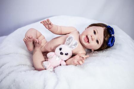 Bebê Reborn Menina Realista Silicone, Banho Fio A Fio Baby - Mundo Azul e  Rosa - Bonecas - Magazine Luiza