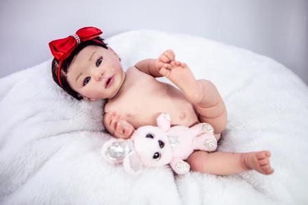 Bebê Reborn Menina Realista Silicone, Banho Cabelo FioAFio - Mundo Azul e  Rosa - Bonecas - Magazine Luiza