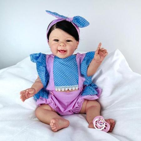 BEBÊ REBORN MENINA ANINHA TODA EM SILICONE BEM FOFINHA - Maternidade Mundo  Baby Reborn