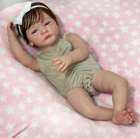 Boneca bebê reborn, realista, recém-nascido, brinquedo para
