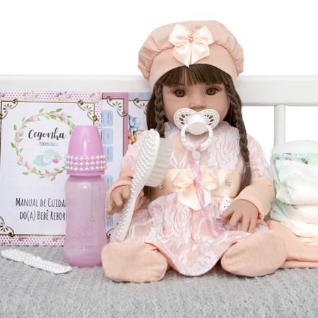 Npkdoll Boneca Bebe Reborn Realista Princes Menina Bonecos Com