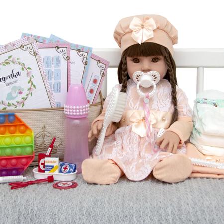 Bebe Reborn Boneca Barata Real Com Chupeta Enxoval Completo - Cegonha Reborn  Dolls - Bonecas - Magazine Luiza