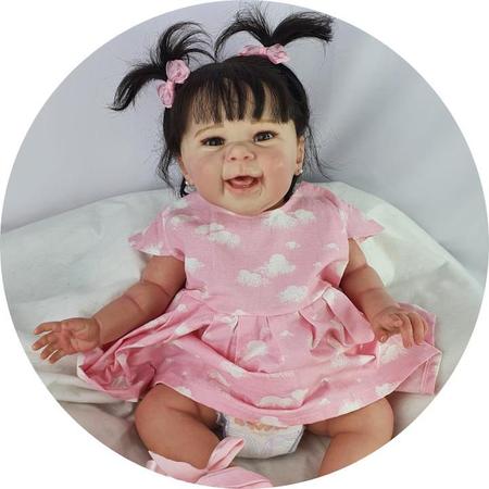 Bebê Reborn Menina Realista Silicone, Banho Fio A Fio Baby - Mundo Azul e  Rosa - Bonecas - Magazine Luiza