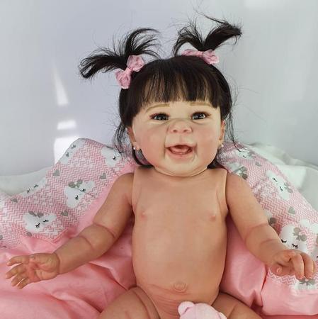 Bebê Reborn Menina Realista Silicone, Banho Fio A Fio Baby - Mundo Azul e  Rosa - Bonecas - Magazine Luiza