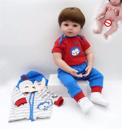 Bebê Reborn 48 cm Silicone Realista Baby Fashion