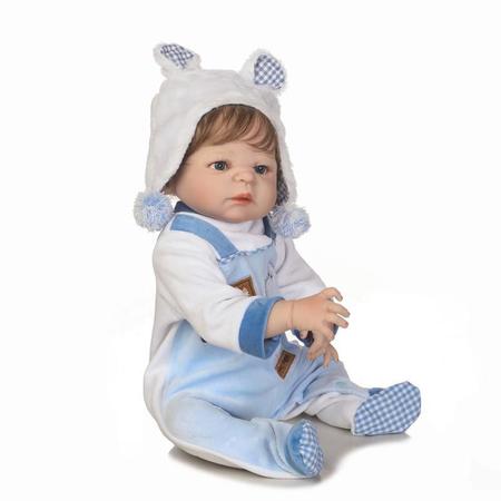 Bebê Reborn Menino Arthur Corpo Inteiro Silicone Pode Dar Banho em Promoção  é no Bondfaro