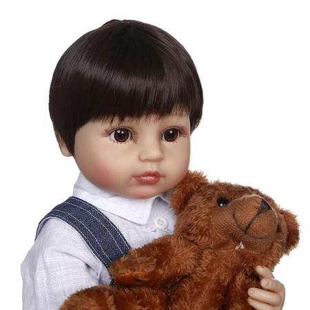 Boneca Bebe Reborn Realista Malkitoys Menino Enzo 60cm - Malki toys