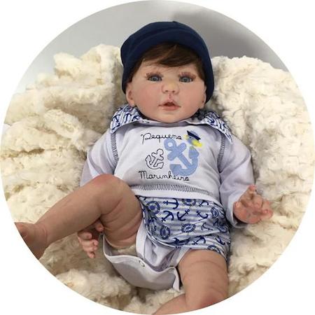 Bebe Reborn Menino Corpo de Pano Com Enxoval Completo - Mundo Azul e Rosa -  Bonecas - Magazine Luiza