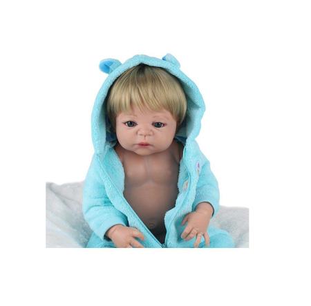 Bebe Reborn Menino Loiro 55cm Silicone Joaozinho - KEIUMI - Bonecas -  Magazine Luiza