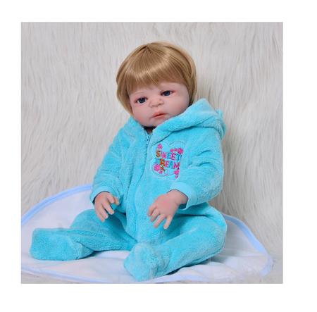 Bebê Reborn Menino Corpo De Silicone 55cm - 12x Sem Juros