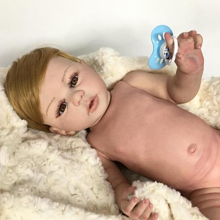 Bebê Reborn Menino Loiro Pronta Entrega. Recém Nascido