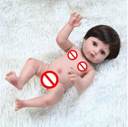Boneca Bebê Reborn Menino 100% Silicone Realista - Milk Brinquedos - Boneca  Reborn - Magazine Luiza