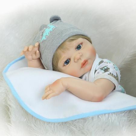 Bebe Reborn Menino 100% Silicone 57 Cm - Edu - Full