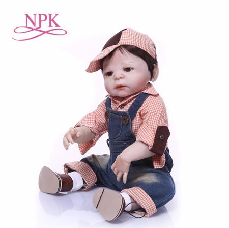 boneca bebe reborn menino realista corpo todo de silicone - npk collection  - Bonecas - Magazine Luiza