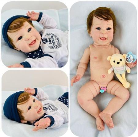 Bebe Reborn Menino Lindo + enxoval 42cm - zaninlo - Boneca Reborn -  Magazine Luiza