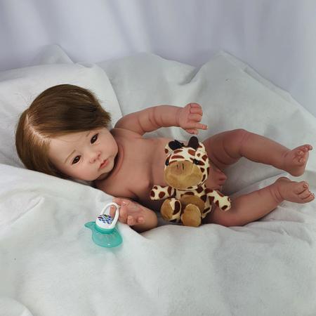 Bebê reborn recem nascido super realista 50cm + kit completo - Artesanal -  Bonecas - Magazine Luiza
