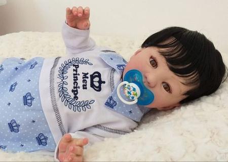 Bebe Reborn Menina Carmela Silicone Cabelo Fio A Fio - ANA DOLLS