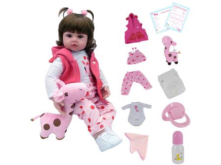 Boneca Bebe Reborn Laura Baby Mini Valentina - Shiny Toys