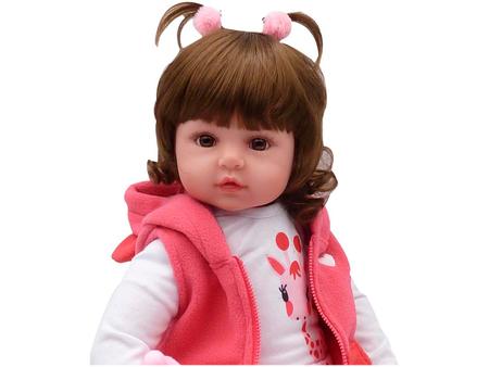 Boneca Reborn Shiny Toys Laura Baby Valentina - Lojas Donna