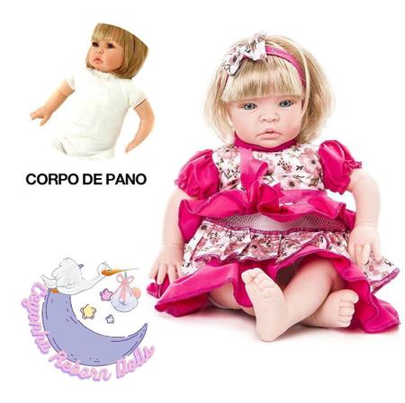 Boneca Reborn Bebê Recem Nascida Barata com Enxoval Completo - Cegonha  Reborn Dolls - Boneca Reborn - Magazine Luiza