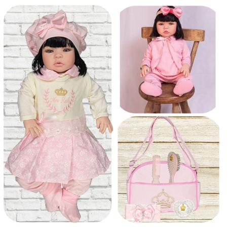 Boneca Bebe Reborn Realista Morena Boneca Kawaii + 23 Itens - Cegonha  Reborn Dolls - Bonecas - Magazine Luiza