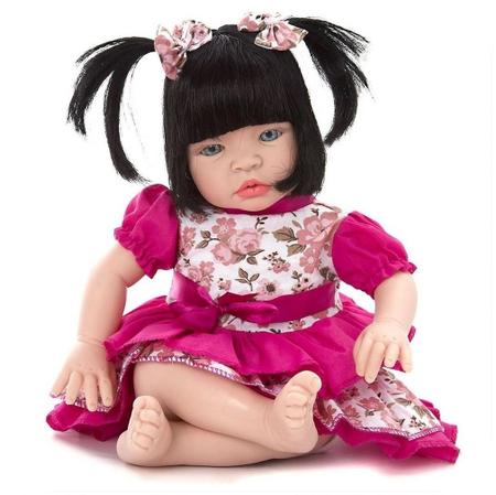 Beb Reborn Morena Realista Barata para Presente Kawaii Cegonha