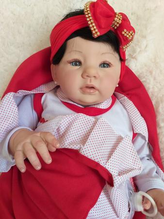 BEBÊ REBORN MENINA GLÁUCIA TODA EM SILICONE REALISTA MARAVILHOSA -  Maternidade Mundo Baby Reborn
