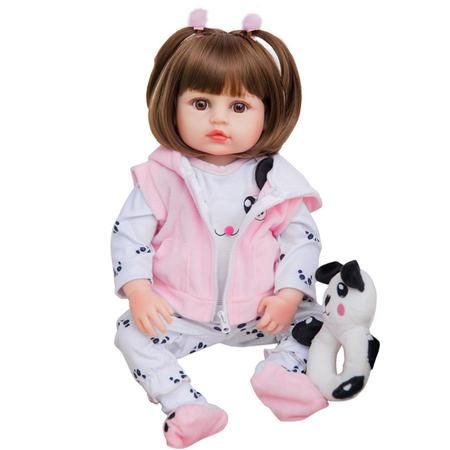 Roupinha de Pandinha Infantil Bebe Boneca Reborn - Malki toys