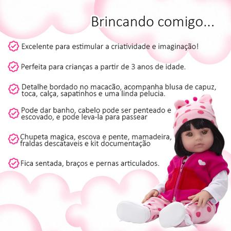 Boneca 100% Silicone Baby Reborn Pode dar Banho - Cegonha Reborn Dolls - Boneca  Reborn - Magazine Luiza