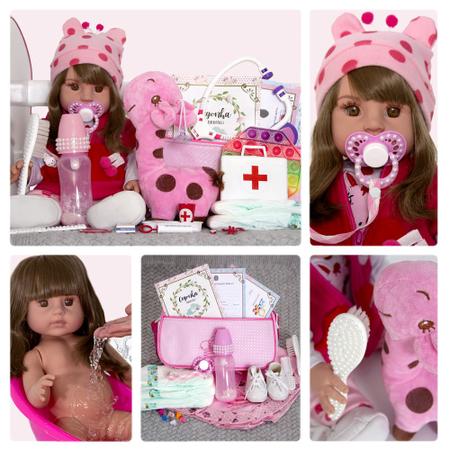 Bebe Reborn Pode Dar Banho Boneca Bolsa itens - Cegonha Reborn Dolls -  Bonecas - Magazine Luiza