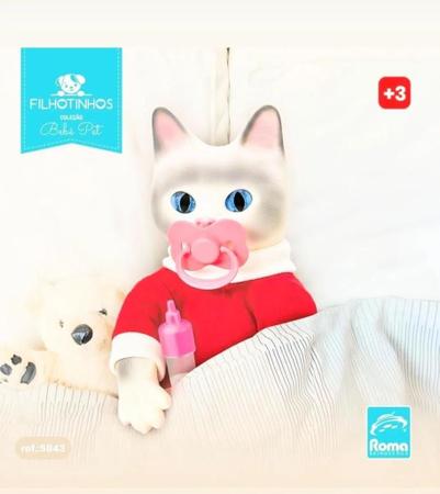 Bebe Pet Reborn Gato - Coleção Filhotinhos - Hora Da Mamadeira - Roma?