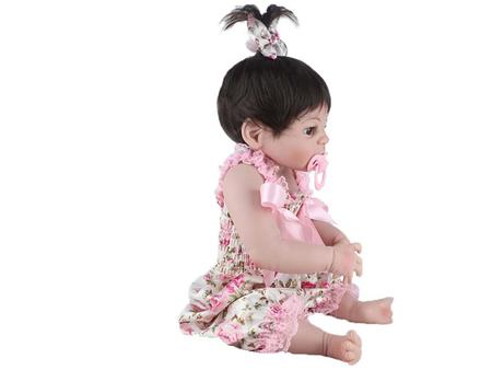 Roupa Para Boneca Bebê Reborn Laura Baby Rosa Nuvem 720 no Shoptime