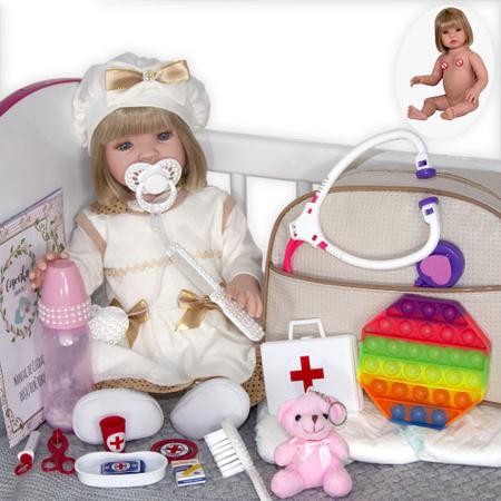 Boneca Bebe Reborn Realista Completa Barata - Cegonha Reborn Dolls -  Bonecas - Magazine Luiza