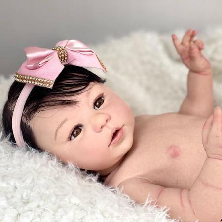 Bebe Reborn Malea Tecido Fofinha Princesa Linda Realista