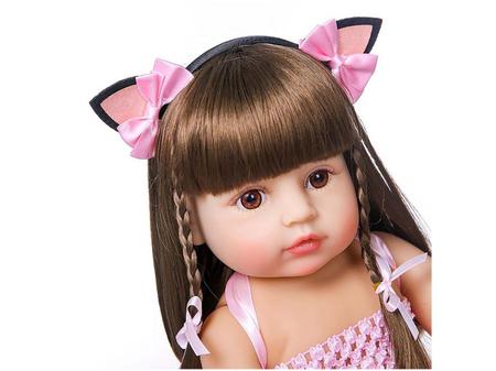 Boneca Bebe Reborn Laura Baby Paola 595 - 48cm