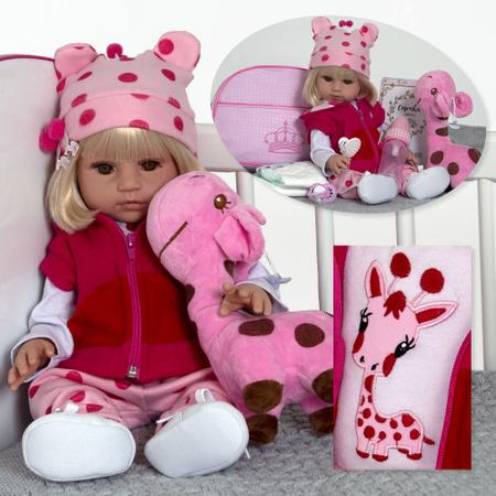 Boneca Bebê Reborn Real Girafinha Loira Bolsa Maternidade - Cegonha Reborn  Dolls - Bonecas - Magazine Luiza